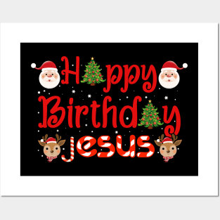 Happy Birthday Jesus Posters and Art